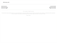 Tablet Screenshot of dictunary.com